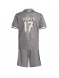 Real Madrid Lucas Vazquez #17 Ausweichtrikot für Kinder 2024-25 Kurzarm (+ Kurze Hosen)